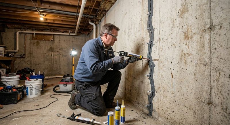 Basement Crack Repair in Suitland, MD