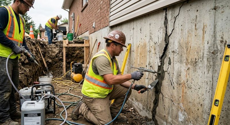 Cracked Foundation Repair in Beltsville, MD