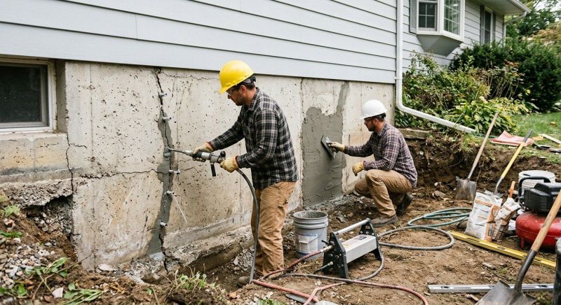 Cracked Foundation Repair in Charles County, MD