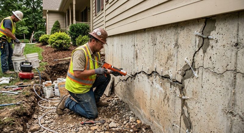 Cracked Foundation Repair in Edgewater, MD