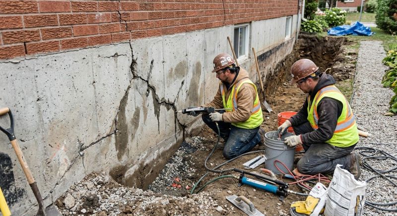 Cracked Foundation Repair in Rockville, MD
