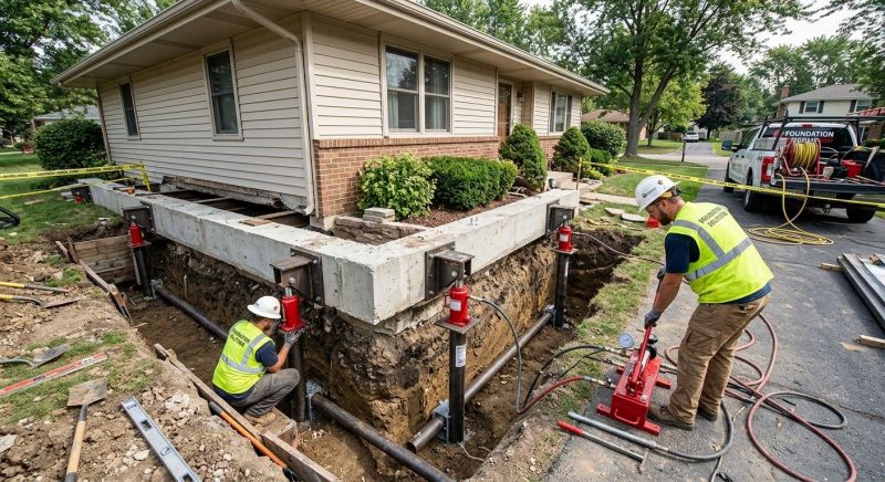 Foundation Jacking in Shady Side, MD