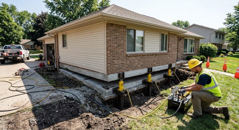 Foundation Lifting in Falls Church, VA