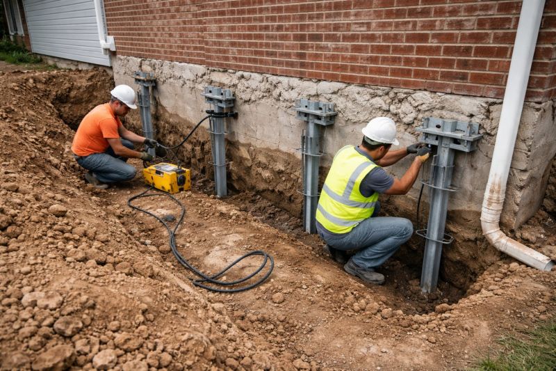 Helical Piers Installation in Suitland, MD
