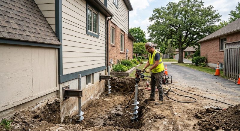 Helical Piers Installation in Suitland, MD