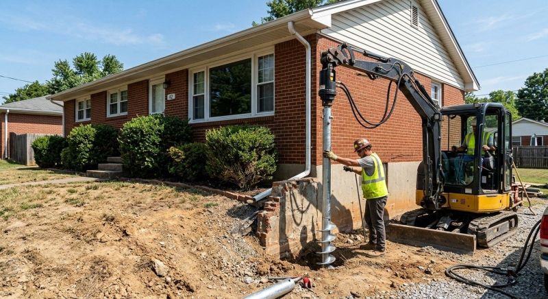 Helical Pile Installation in Suitland, MD