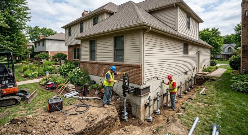 Helical Pile Installation in Suitland, MD