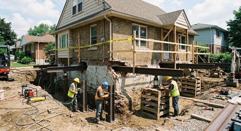 House Foundation Repair in Crownsville, MD