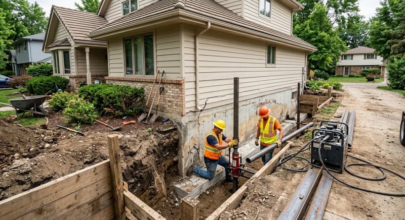 House Foundation Repair in Fairfax, VA