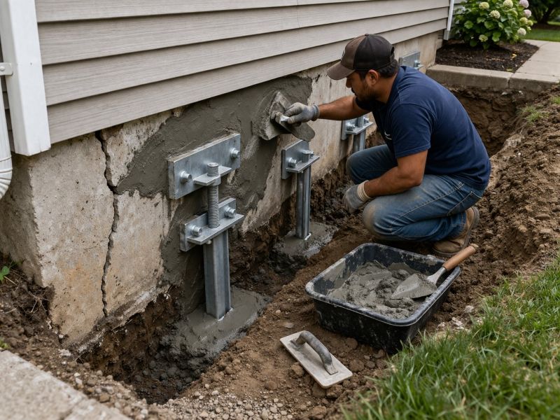 House Foundation Repair in Lothian, MD