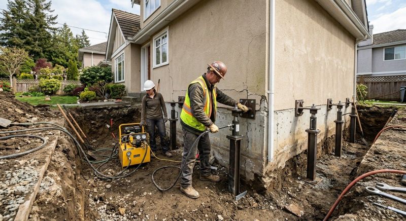 Sinking Foundation Repair in Burtonsville, MD