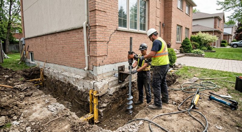 Sinking Foundation Repair in Chesapeake Beach, MD
